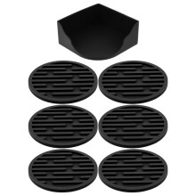 1 Set Untersetzer Set Silikon Pad Ländliches Silikagel