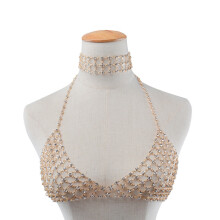 1pc Kette Schmuck Pailletten Bikini Kette Kette Golden