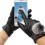 1 Paar Damenhandschuhe PU Mit Fellkugel Touchscreen 6
