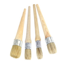 4 Wachspinsel mit Naturborsten 20–40 mm für Möbel & Holz