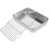 1 Set Grillplatte Multifunktionale Abtropfplatte 7