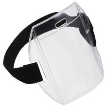 2 sichere armbinden-halter, stabile schutzhüllen, ausweis-halter