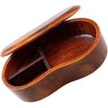 Wood Food Box Mit Fächern, Holz Sushi Bento Behälter Für Zu Hause