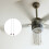 2Stück Deckenleuchte Zugkette, Deckenventilator Kette Verlängerung 4