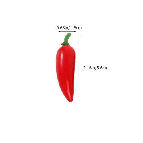 40Stk Simulierter Pfeffer Künstliches Pfeffermodell Chili 1
