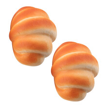 2Stk Künstliches Brot Imitat Croissant