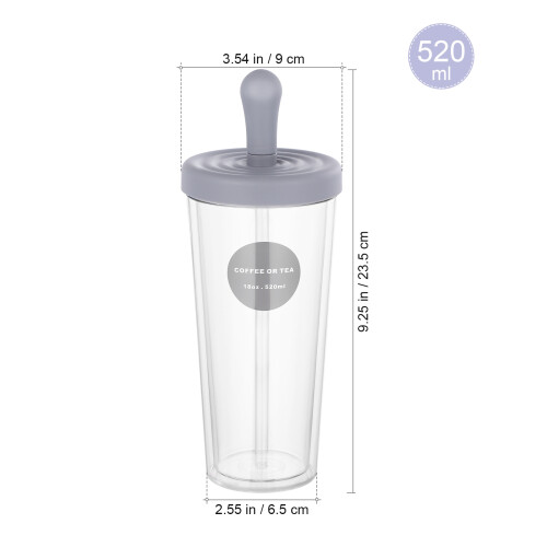 1St 520Ml Trinkflasche Doppelwandig Kunststoff 1