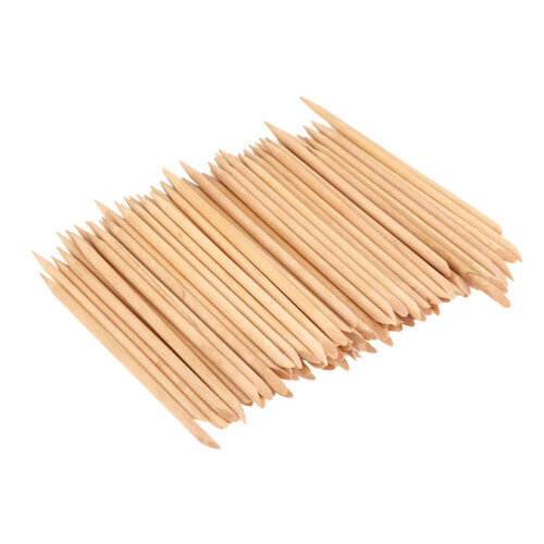 200Stk Holzstäbchen Doppelseitig Nagelart Cuticle Pusher