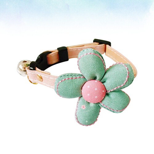 Pet Halsband Verstellbar Polyester Größe M Grün 1