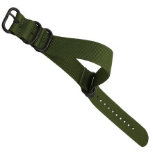 1St Nylon Armband Für 24Mm Grün Verstellbar