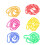 Party Perlen Bunt 2 Sets Kunststoff 6