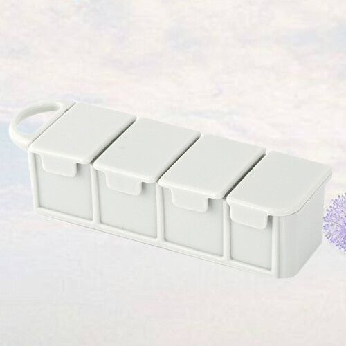 Portable Pillendose Mit Ausgabefunktion Kunststoff Hellgrau 2