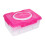 24-Eiertray Roze Plastic Organisator Met Schokvaste Bescherming 4