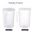 1St Pp Kunststoff Messbecher Mit Transparent 2000Ml Mit Deckel 2