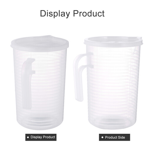 1St Pp Kunststoff Messbecher Mit Transparent 2000Ml Mit Deckel 1