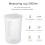 1St Pp Kunststoff Messbecher Mit Transparent 2000Ml Mit Deckel 11