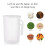 1St Pp Kunststoff Messbecher Mit Transparent 2000Ml Mit Deckel 3