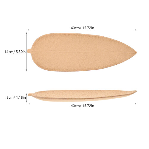 Wood Leaf Servierplatte, Getrocknete Obstmüslischale 1