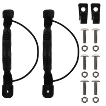 1Set Duurzaam PVC Handvat Zwart Met Veerkrachtig