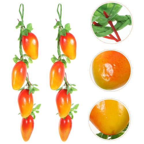 5Stk Simulierte Mango Ketten Künstliche Hängende 2