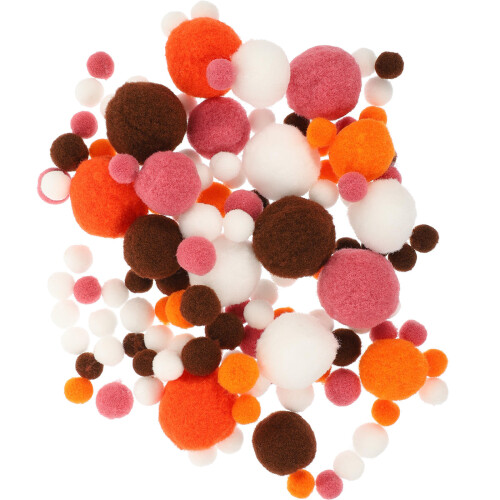 3 Sets Pompom Bälle Bastelarbeiten Polyester