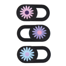 3er-pack chrysanthemenmuster webcam-abdeckung für pc laptop