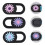 3er-pack chrysanthemenmuster webcam-abdeckung für pc laptop 4