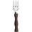 Ice Picsk Solid Wooden Handle Stainless Steel Three Pronged Ice Crushers Silver 2