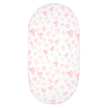 Breathable Cradle Moses Basket Oval Pad Sheet - Fitted Bassinet Sheet Cover, Style2, Baby Sheet, Oval Bassinet