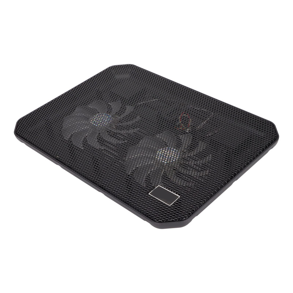 Laptop Cooling Dual Fans Ergonomic Angle Design Usb Powered Silent Laptop Cooler Compatible With Most Laptops 9393856377107