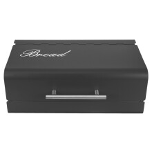 Brotkasten Schwarzer Clamshell- Aus Metall