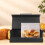 Brotkasten Schwarzer Clamshell- Aus Metall 9