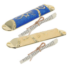 2 Sets Metall Mezuzah Gehäuse Mit Rolls Judaica Türplakette Für