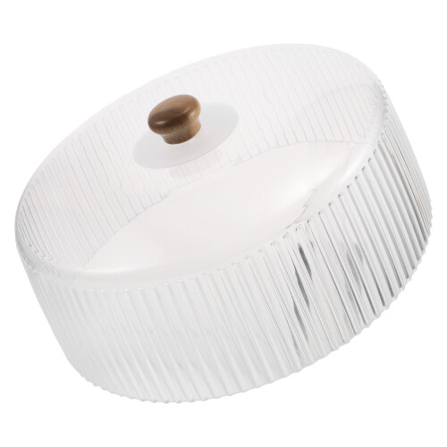Clear Cake Dome Abdeckung Kunststoff Cupcake Glocke Gewellt