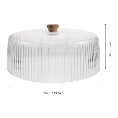 Clear Cake Dome Abdeckung Kunststoff Cupcake Glocke Gewellt 1