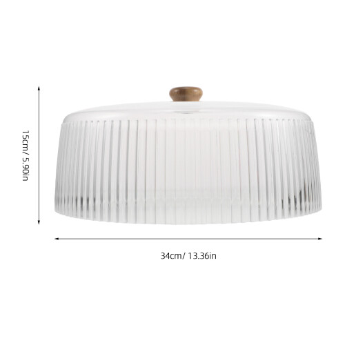 Clear Cake Dome Abdeckung Kunststoff Cupcake Glocke Gewellt 2