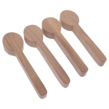 4Stk Unfertige Holzlöffel Handgemachte Holzschnitzlöffel DIY Zubehör