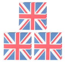 3 Seidenpapier Mit Britischer Flagge In Großbritannien