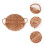1Pc Premium Willow Food Storage Tray Brown Home Tableware 6