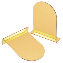 2Stk Transparente Buchstützen Aus Acryl Für Organisation Beim Lernen