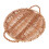 1Pc Premium Willow Food Storage Tray Brown Home Tableware 7