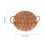 1Pc Premium Willow Food Storage Tray Brown Home Tableware 5