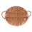 1Pc Premium Willow Food Storage Tray Brown Home Tableware 4