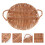 1Pc Premium Willow Food Storage Tray Brown Home Tableware 8