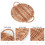 1Pc Premium Willow Food Storage Tray Brown Home Tableware 2