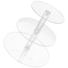 Transparenter 3-Lagen-Dessertständer Mit Stabilem Design