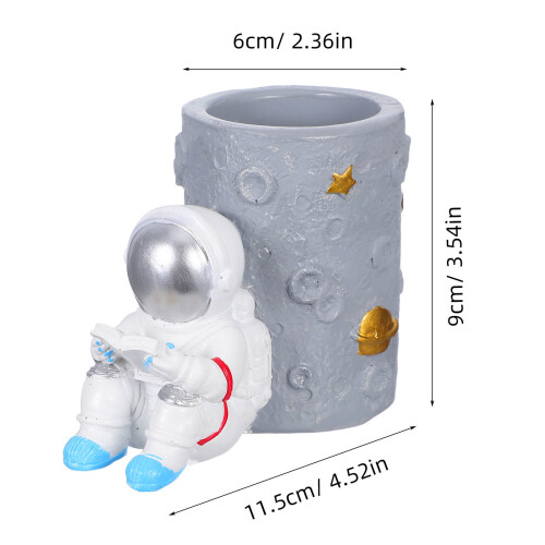 Astronauten- Stiftehalter -Organizer Aus Kunstharz - 2