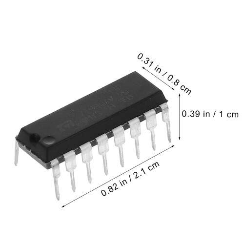 10pcs L293d Dip 16-Pin Ic Stepper Controllers (Black) 2