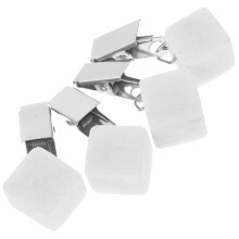 4 tischdeckenbeschwerer aus stein mit metallclip für außenbereich