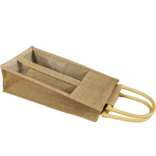 Transparente Geschenktasche Aus Flachs Für Wein Und